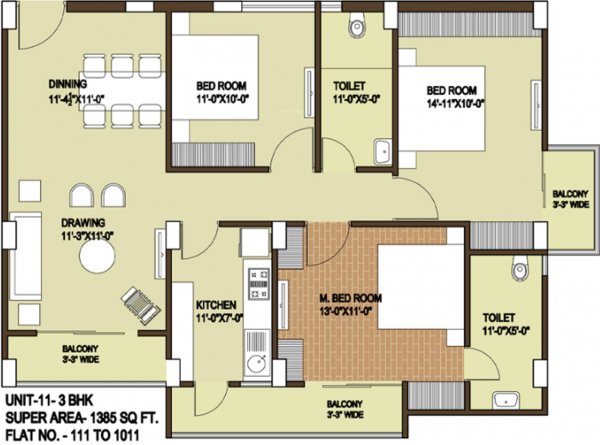 Jeet Home Triveni Tower (3BHK+2T (1,385 sq ft) 1385 sq ft) Jeet Home Triveni Tower (3BHK+2T (1,385 sq ft) 1385 sq ft)