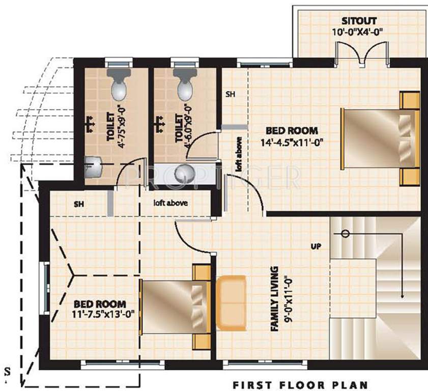 Engineers Pearl Residency Phase 3 (3BHK+3T (1,661 sq ft) 1661 sq ft)
