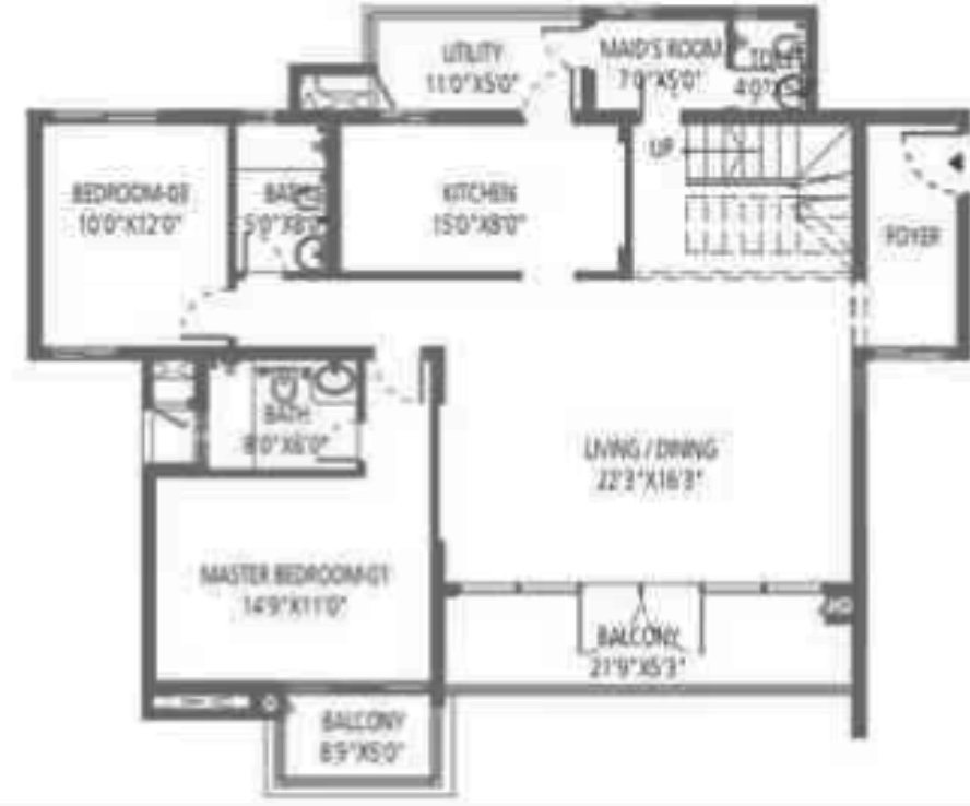 east point Floor Plan Lower Level Duplex Plan