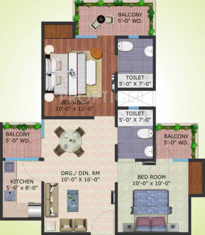 Supertech Sports Village (2BHK+2T (890 sq ft) 890 sq ft) Supertech Sports Village (2BHK+2T (890 sq ft) 890 sq ft)