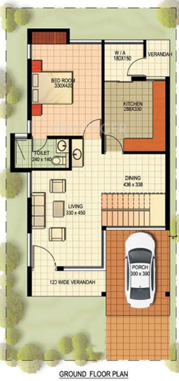 Flair Waterface (4BHK+3T (1,800 sq ft) 1800 sq ft)