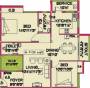 Vignesh Flats Apsaraa Floor Plan (2BHK+2T (1,130 sq ft) 1130 sq ft)