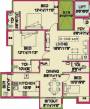 Vignesh Flats Apsaraa Floor Plan (3BHK+3T (1,345 sq ft) 1345 sq ft)
