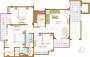 Floor Plan (3BHK+3T) Galaxy Real Estate Shivalik Samriddhi Floor Plan (3BHK+3T)