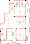 Floor Plan (3BHK+3T) Galaxy Real Estate Shivalik Enclave Floor Plan (3BHK+3T)