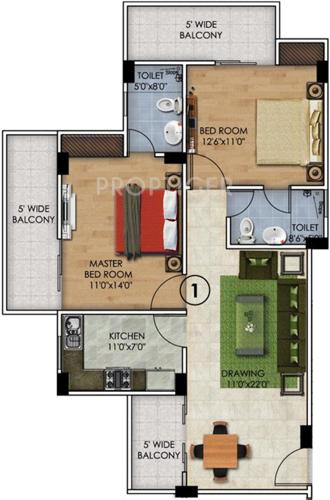 Ritti Consultant SR Enclave (2BHK+2T (1,003 sq ft) 1003 sq ft) Ritti Consultant SR Enclave (2BHK+2T (1,003 sq ft) 1003 sq ft)