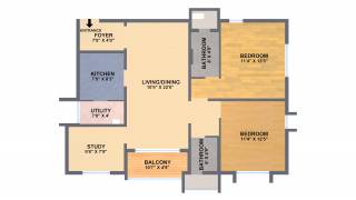 Baashyaam Pinnacle Crest (2BHK+2T (1,357 sq ft) + Study Room 1357 sq ft) Baashyaam Pinnacle Crest (2BHK+2T (1,357 sq ft) + Study Room 1357 sq ft)
