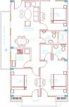 Floor Plan (3BHK+2T) Galaxy Real Estate Shivalik Abode Floor Plan (3BHK+2T)