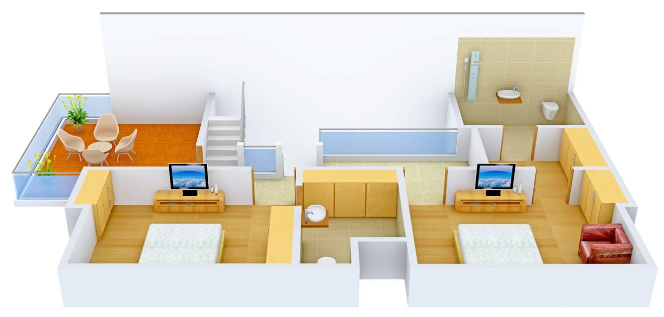 Lake Lake Pearl Spring (4BHK+4T (1,700 sq ft) 1700 sq ft)