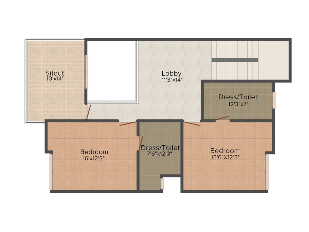 Lake Lake Pearl Spring (4BHK+4T (2,100 sq ft) 2100 sq ft)