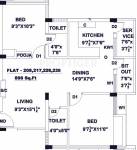 Floor Plan (2BHK+2T (898 sq ft) 898 sq ft) Mangal Home Shri Gangeya Floor Plan (2BHK+2T (898 sq ft) 898 sq ft)