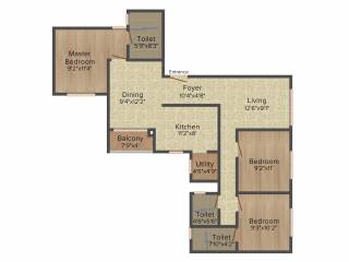 Sipani Bliss II (3BHK+3T (1,265 sq ft) 1265 sq ft) Sipani Bliss II (3BHK+3T (1,265 sq ft) 1265 sq ft)