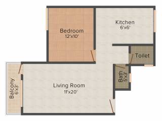 Golden Titanium Heights (1BHK+1T (650 sq ft) 650 sq ft) Golden Titanium Heights (1BHK+1T (650 sq ft) 650 sq ft)
