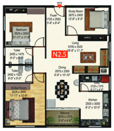 somu pristine Floor Plan Floor Plan