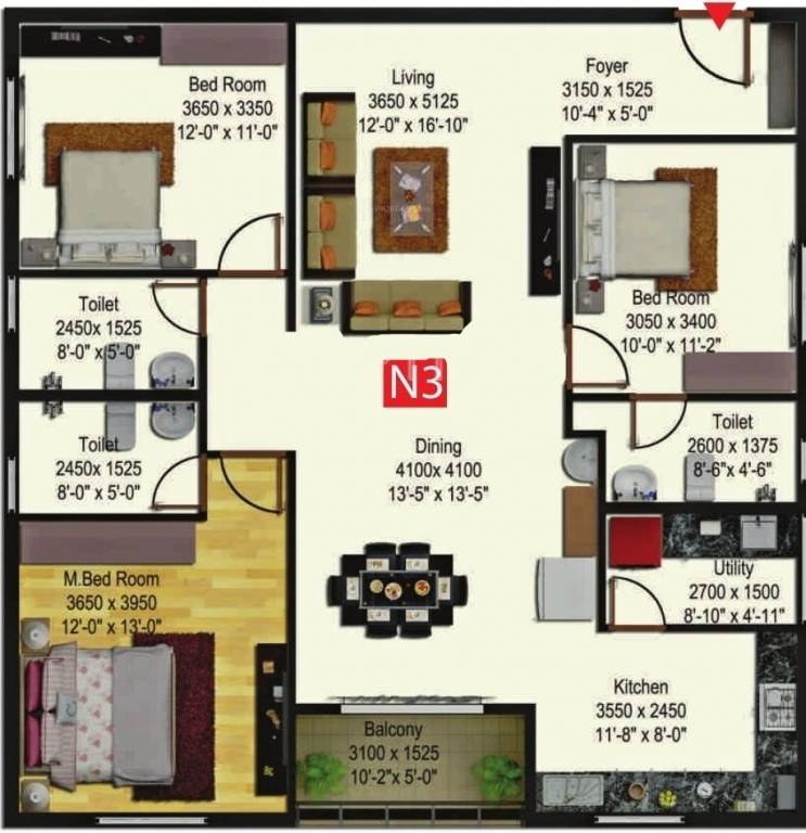somu pristine Floor Plan Floor Plan