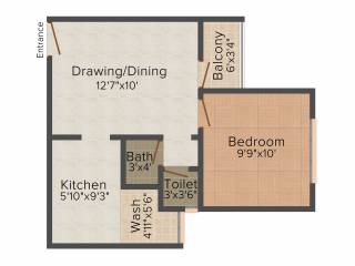 Signature Sampad (1BHK+1T (685 sq ft) 685 sq ft)