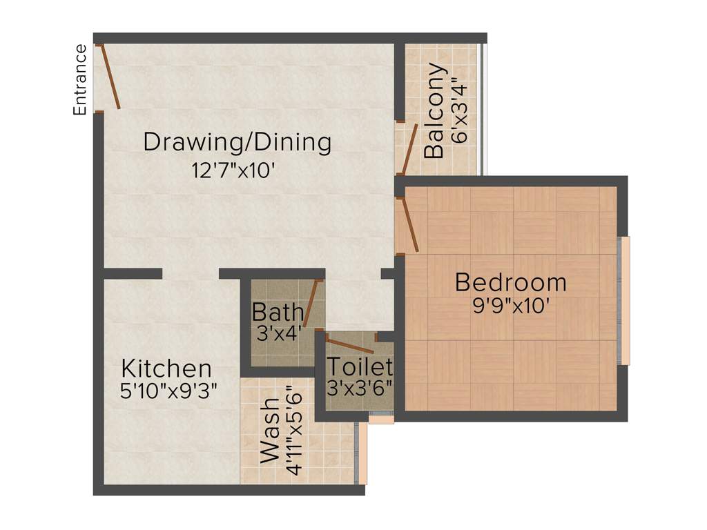Signature Sampad (1BHK+1T (685 sq ft) 685 sq ft)