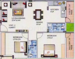 Ram Homes (2BHK+2T (1,120 sq ft) 1120 sq ft)