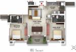 PBEL Daytona (2BHK+2T (1,042 sq ft) 1042 sq ft) PBEL Daytona (2BHK+2T (1,042 sq ft) 1042 sq ft)