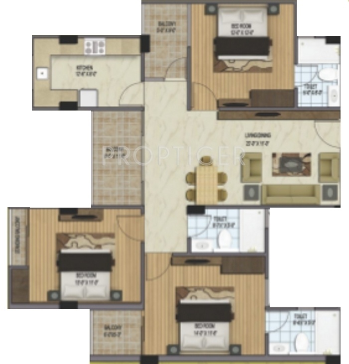  Ishkripa (3BHK+3T (1,650 sq ft) 1650 sq ft)