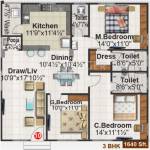 SM Royal (3BHK+3T (1,640 sq ft)   Pooja Room 1640 sq ft) SM Royal (3BHK+3T (1,640 sq ft)   Pooja Room 1640 sq ft)