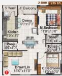 SM Royal (2BHK+2T (1,235 sq ft)   Pooja Room 1235 sq ft) SM Royal (2BHK+2T (1,235 sq ft)   Pooja Room 1235 sq ft)