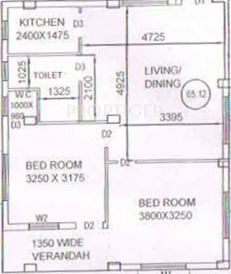 Dasgupta Complex (2BHK+1T (956 sq ft) 956 sq ft) Dasgupta Complex (2BHK+1T (956 sq ft) 956 sq ft)