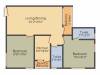 Bengal Oasis (2BHK+2T (888 sq ft) 888 sq ft)