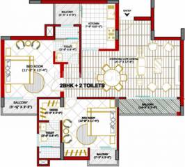 Goel Heights (2BHK+2T (1,290 sq ft) 1290 sq ft) Goel Heights (2BHK+2T (1,290 sq ft) 1290 sq ft)