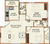 Mitha Maanasa Floor Plan (2BHK+2T (856 sq ft) 856 sq ft)