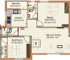 Mitha Maanasa Floor Plan (2BHK+2T (882 sq ft) 882 sq ft)