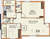 Mitha Maanasa Floor Plan (2BHK+2T (897 sq ft) 897 sq ft)
