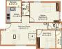 Mitha Maanasa Floor Plan (2BHK+2T (914 sq ft) 914 sq ft)