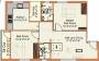 Mitha Maanasa Floor Plan (2BHK+2T (805 sq ft) 805 sq ft)
