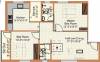 Mitha Maanasa Floor Plan (2BHK+2T (805 sq ft) 805 sq ft)