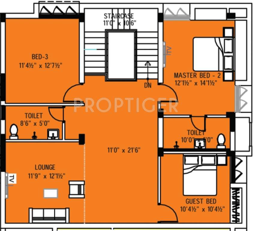 Mangal Home Shri Airavatham Floor Plan (5BHK+5T (2,689 sq ft) 2689 sq ft)