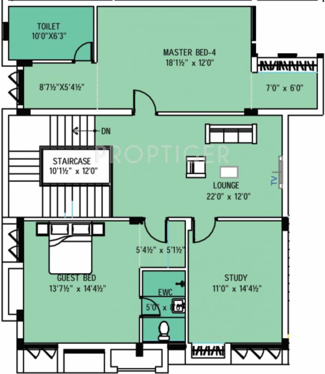 3106 sq ft 4 BHK 4T Apartment for Sale in Mangal Home Shri Airavatham