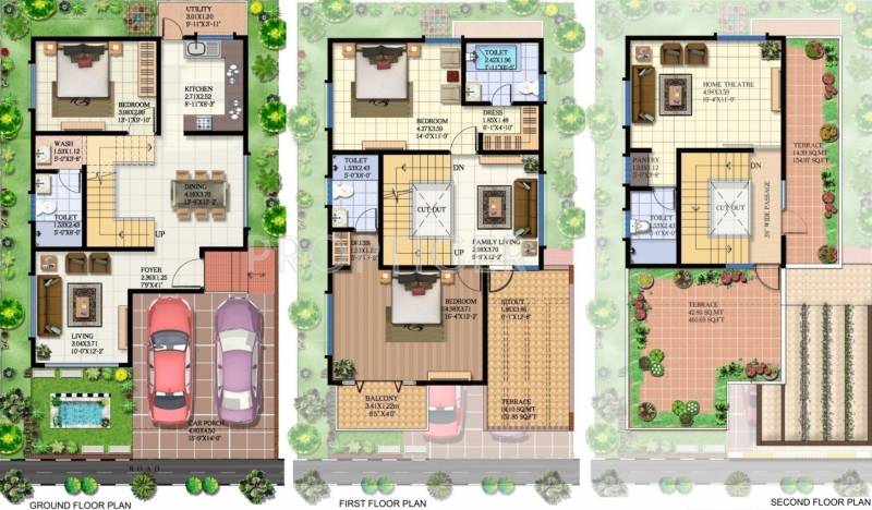 JS Lake Mist (3BHK+4T (2,427 sq ft) 2427 sq ft)