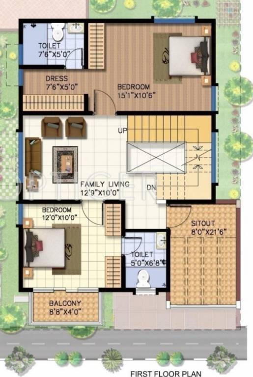  lake mist Floor Plan First Floor Plan