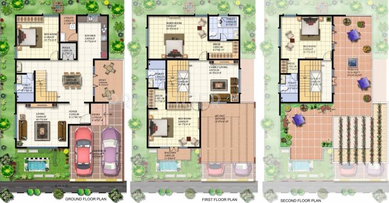 JS Lake Mist (4BHK+4T (3,449 sq ft) 3449 sq ft)