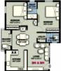 CS Metro Village Floor Plan (2BHK+2T (1,008 sq ft) 1008 sq ft)