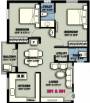 Floor Plan (2BHK+2T (1,008 sq ft) 1008 sq ft) CS Metro Village Floor Plan (2BHK+2T (1,008 sq ft) 1008 sq ft)