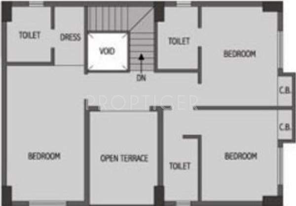 Gangotri Identity (4BHK+4T (2,640 sq ft) 2640 sq ft)