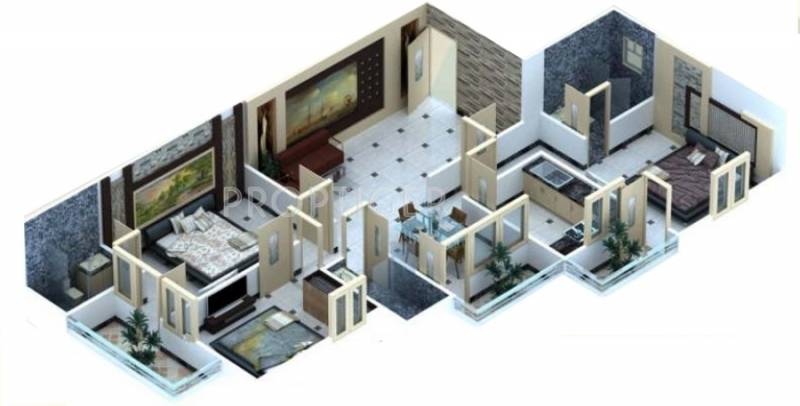 Vibrant Naman Residency Phase II (3BHK+3T (1,636 sq ft) 1636 sq ft)