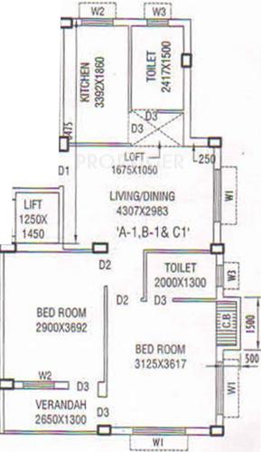 Griha Shivalik III (2BHK+2T (1,050 sq ft) 1050 sq ft) Griha Shivalik III (2BHK+2T (1,050 sq ft) 1050 sq ft)