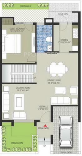 Ashadeep Group Green The Villas (3BHK+3T (1,558 sq ft) 1558 sq ft)