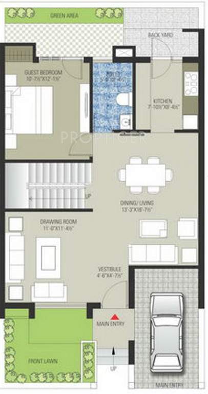Ashadeep Group Green The Villas (3BHK+3T (1,558 sq ft) 1558 sq ft)
