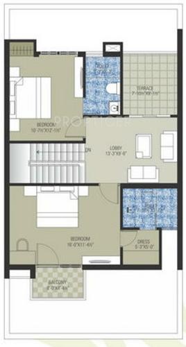 Ashadeep Group Green The Villas (3BHK+3T (1,558 sq ft) 1558 sq ft)