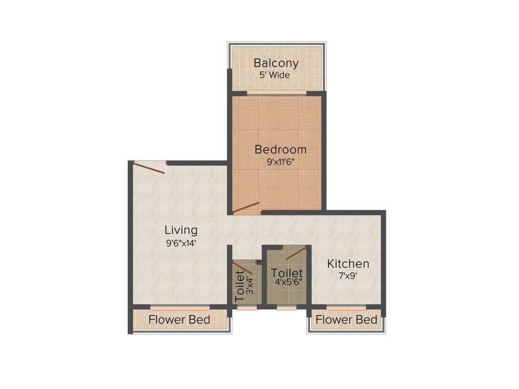 Deepali Raviraj Residency (1BHK+1T (735 sq ft) 735 sq ft)