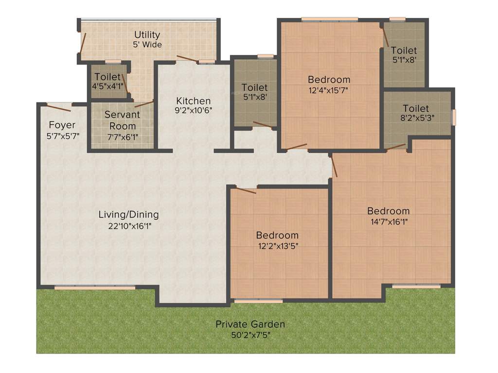 Soul Arista (3BHK+3T (1,999 sq ft) 1999 sq ft)